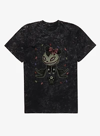 Disney Nightmare Before Christmas Lightbulb Frame Mineral Wash T-Shirt