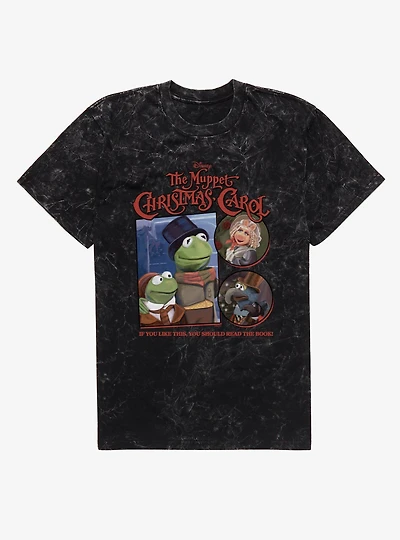Disney The Muppets Christmas Carol Read Book Mineral Wash T-Shirt BoxLunch Exclusive