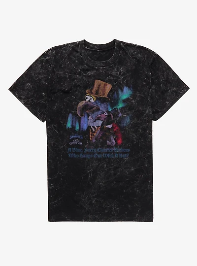 Disney The Muppets Christmas Carol Gonzo & Rizzo Charles Dickens Mineral Wash T-Shirt