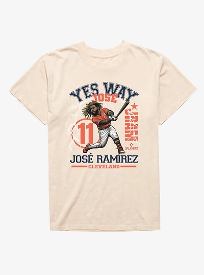 MLB Cleveland Guardians Jose Ramirez Yes Way JRam Mineral Wash T-Shirt