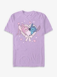 Disney Lilo & Stitch Frilly Heart Garment Dye T-Shirt