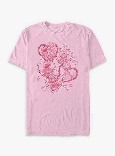 Sesame Street Hearts Garment Dye T-Shirt