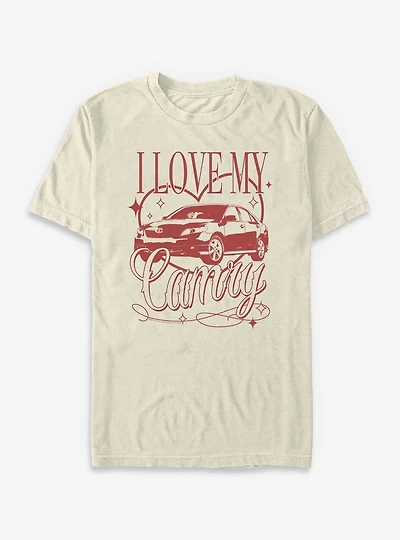 Toyota I Love Car Garment Dye T-Shirt