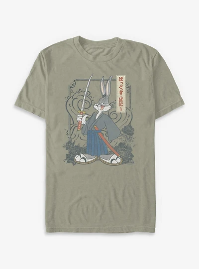 Looney Tunes Bugs Samurai Garment Dye T-Shirt