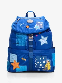 Coraline Patchwork Icons Backpack - BoxLunch Exclusive