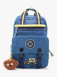 Minions Denim Backpack with Teddy Bear Coin Purse - BoxLunch Exclusive
