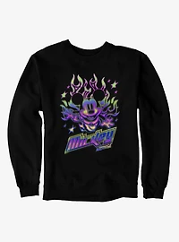 Disney Mickey Mouse Y2K Chrome Flames Sweatshirt