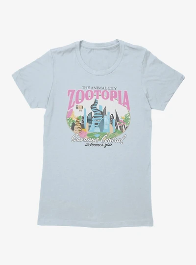 Disney Zootopia Animal City Savanna Central Womens T-Shirt