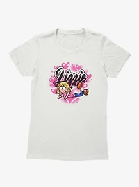 Disney Lizzie McGuire Spray Paint Hearts Womens T-Shirt
