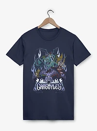 Disney Gargoyles Motorcycle Flames T-Shirt