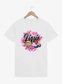 Disney Lizzie McGuire Spray Paint Hearts T-Shirt