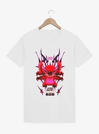 Disney Lilo & Stitch Leroy 628 Y2K Flames T-Shirt