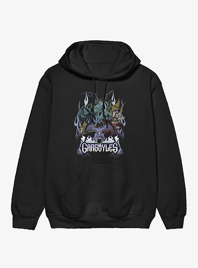 Disney Gargoyles Motorcycle Flames Hoodie