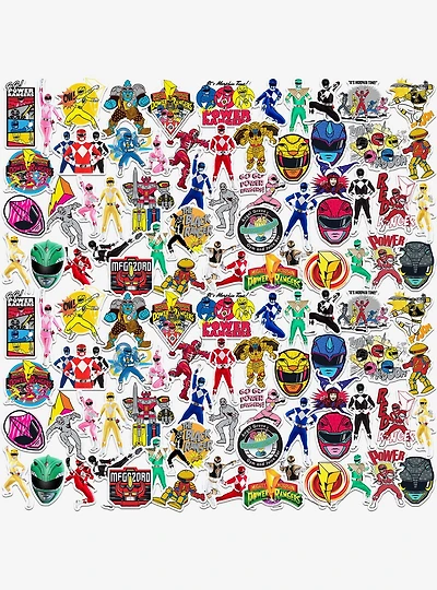 Mighty Morphin Power Rangers Variety Miscellaneous 100ct Sticker Pack