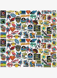 DC Comics Superman Retro Lifted Miscellaneous 100ct Sticker Pack