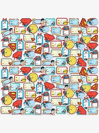 DC Comics Superman Christmas Labels Miscellaneous 100ct Sticker Pack