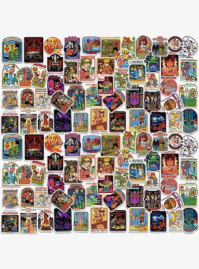 Steven Rhodes Dark Humor Miscellaneous 100ct Sticker Pack