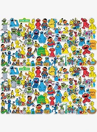 Sesame Street Vintage 1969 Miscellaneous 100ct Sticker Pack