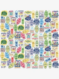 Sesame Street Vintage Signage Miscellaneous 100ct Sticker Pack