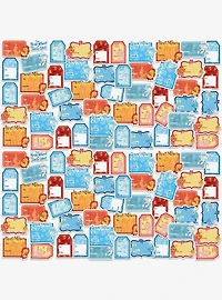 The Year Without A Santa Claus Heat Miser and Snow Miser 100ct Sticker Pack