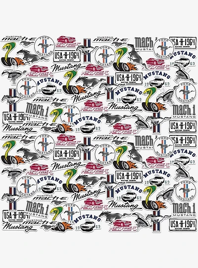 Ford Mustang Miscellaneous 100ct Sticker Pack
