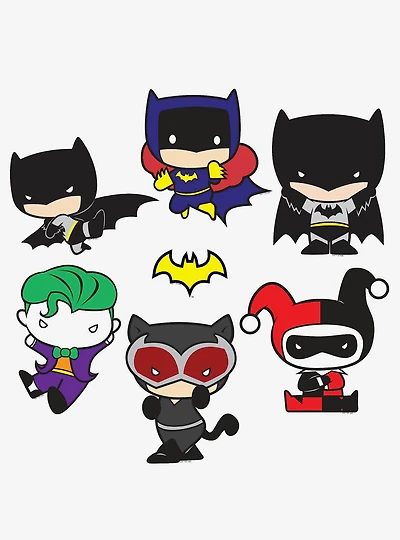 DC Comics Batman Chibi Miscellaneous 100ct Sticker Pack