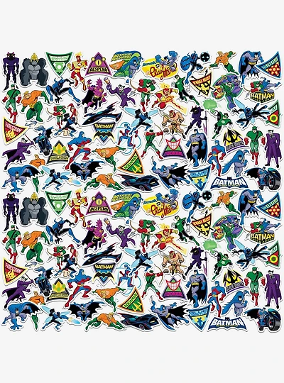 DC Comics Batman: Brave and The Bold Miscellaneous 100ct Sticker Pack
