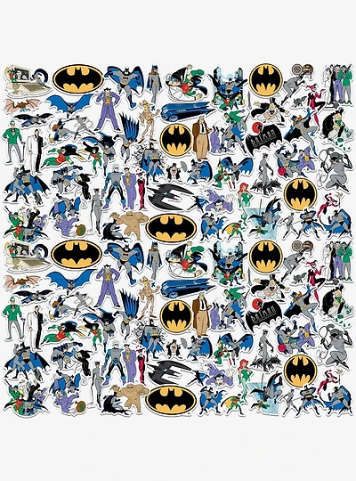 DC Comics Batman The Animated Series Miscellaneous 100ct Sticker Pack