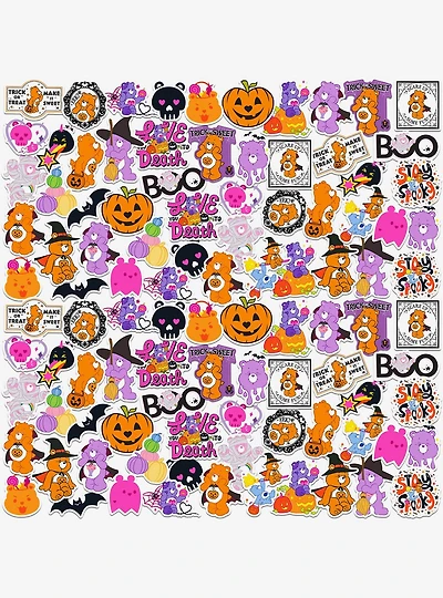 Care Bears Halloween Classic Miscellaneous 100ct Sticker Pack