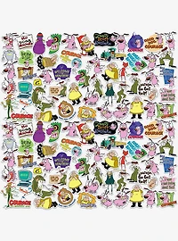 Courage The Cowardly Dog Miscellaneous 100ct Sticker Pack