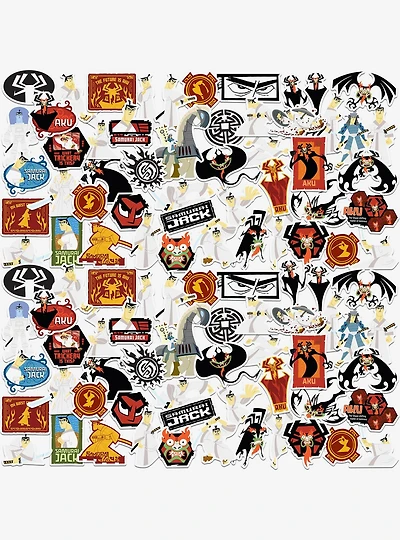 Samurai Jack Miscellaneous 100ct Sticker Pack