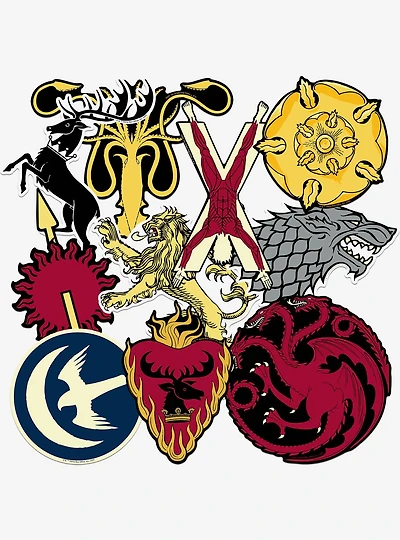 Game of Thrones Large House Miscellaneous 100ct Sticker Pack