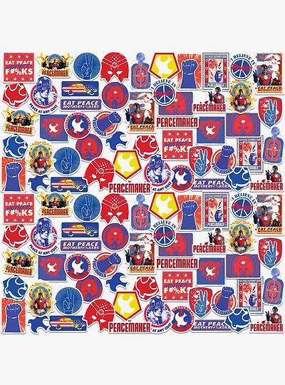 Peacemaker Iconic Miscellaneous 100ct Sticker Pack