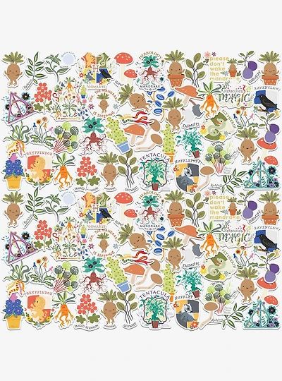 Harry Potter Whimsical Herbology Miscellaneous 100ct Sticker Pack