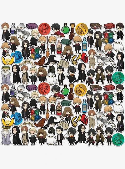 Harry Potter Chibi Anime Collection Miscellaneous 100ct Sticker Pack