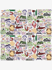 DC Comics Justice League Hand Drawn Villian Chibis Miscellaneous 100ct Sticker Pack