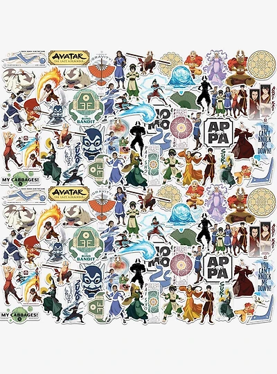 Avatar: The Last Airbender Variety Miscellaneous 100ct Sticker Pack