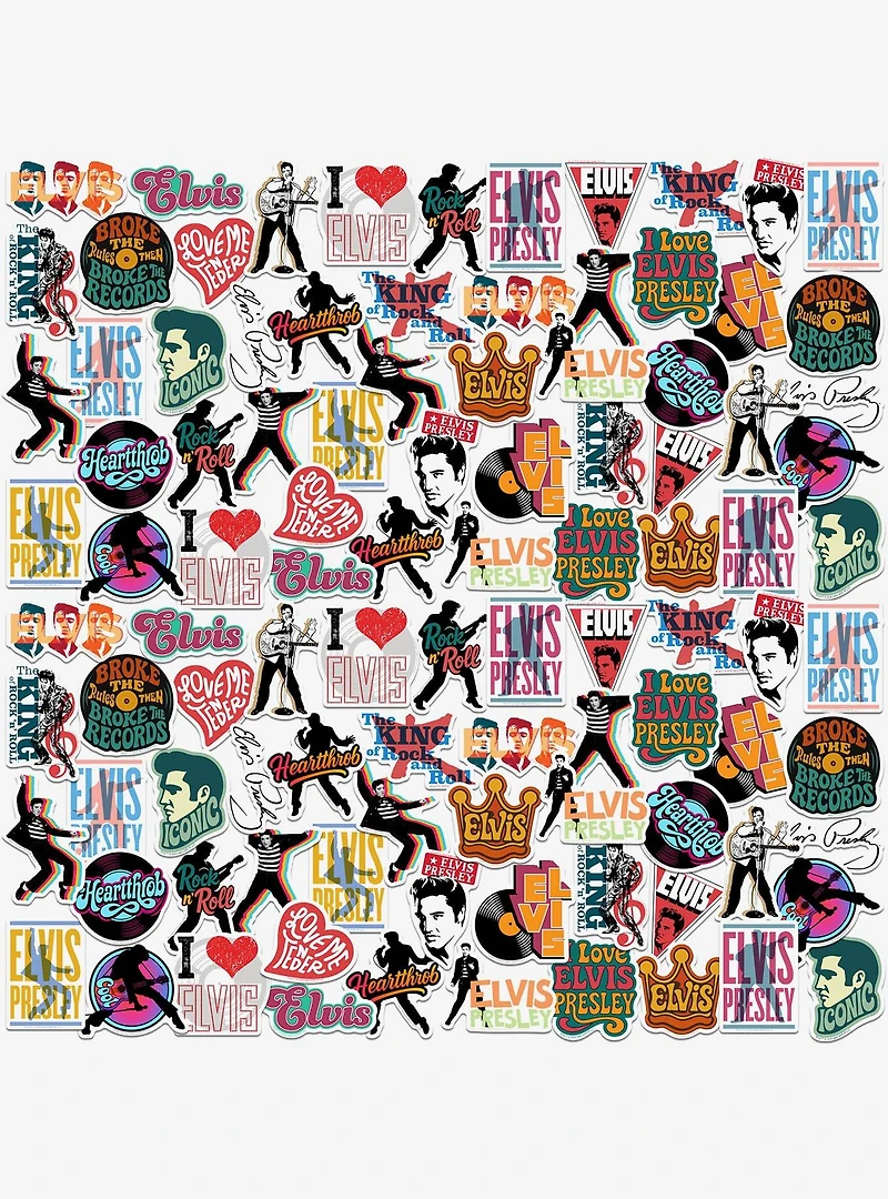 Elvis Iconic Miscellaneous 100ct Sticker Pack
