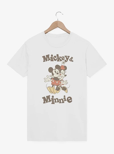 Disney Mickey Mouse Minnie Retro Kiss T-Shirt