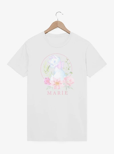 Disney The Aristocats Marie Watercolor Floral T-Shirt