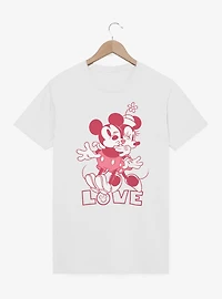 Disney Mickey Mouse & Minnie Kiss Love T-Shirt