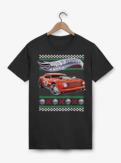 Hot Wheels Ugly Christmas Style T-Shirt