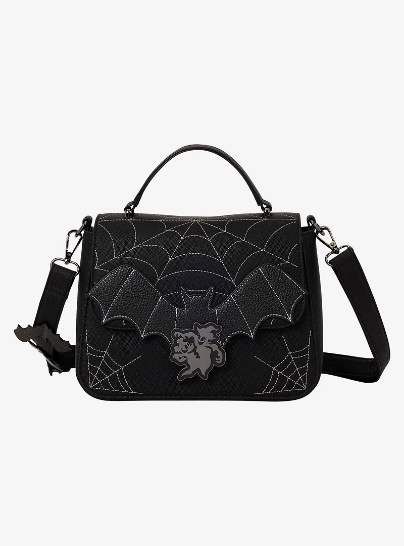 Loungefly Disney Mickey & Minnie Spiderweb & Bats Crossbody Bag