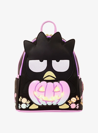 Loungefly Sanrio Badtz-Maru Pumpkin Light-Up Mini Backpack