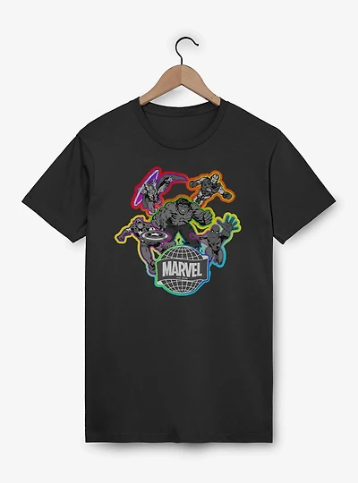 Marvel Avengers Rainbow Color Heroes T-Shirt