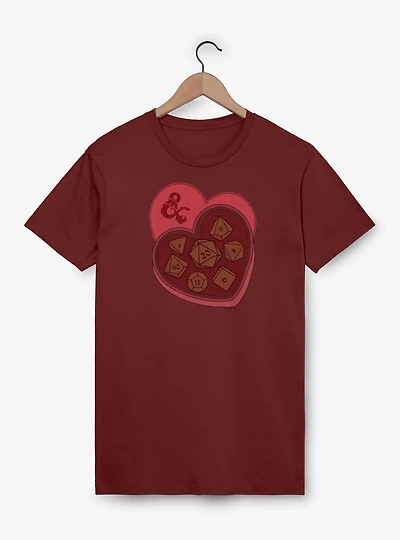 Dungeons & Dragons Box Of Dice Valentines T-Shirt
