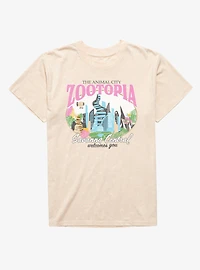 Disney Zootopia Animal City Savanna Central Mineral Wash T-Shirt