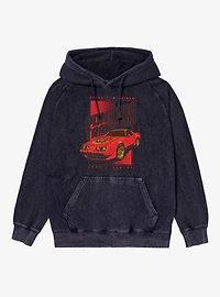 Trans Am Pontiac Firebird Red Mineral Wash Hoodie