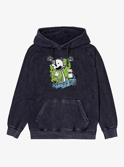 Diary Of A Wimpy Kid Journal Doodles Mineral Wash Hoodie