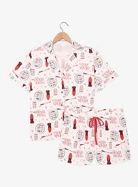 The Devil Wears Prada Quotes Allover Print Women's Sleep Shirt and Shorts Set - BoxLunch Exclusive